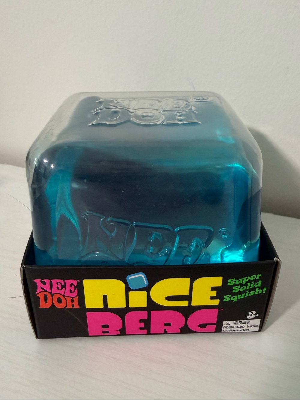 NeeDoh Nice Berg - blue new fidget toy squishy squeeze Schylling TikTok